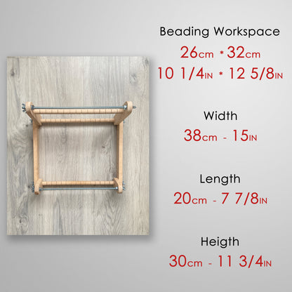 Upright Big Loom for LONG seed beadwork weaving
